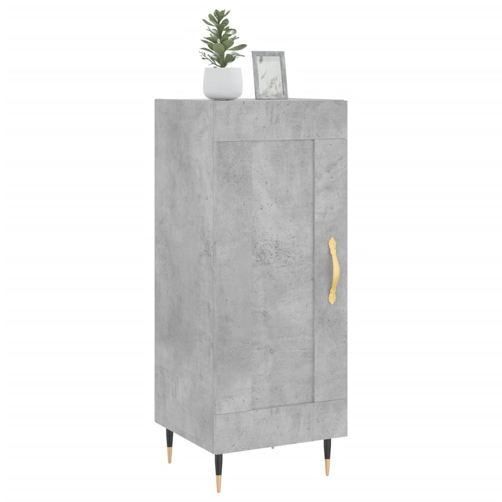 VidaXL Dressoir 34,5x34x90 cm bewerkt hout betongrijs