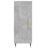 VidaXL Dressoir 34,5x34x90 cm bewerkt hout betongrijs
