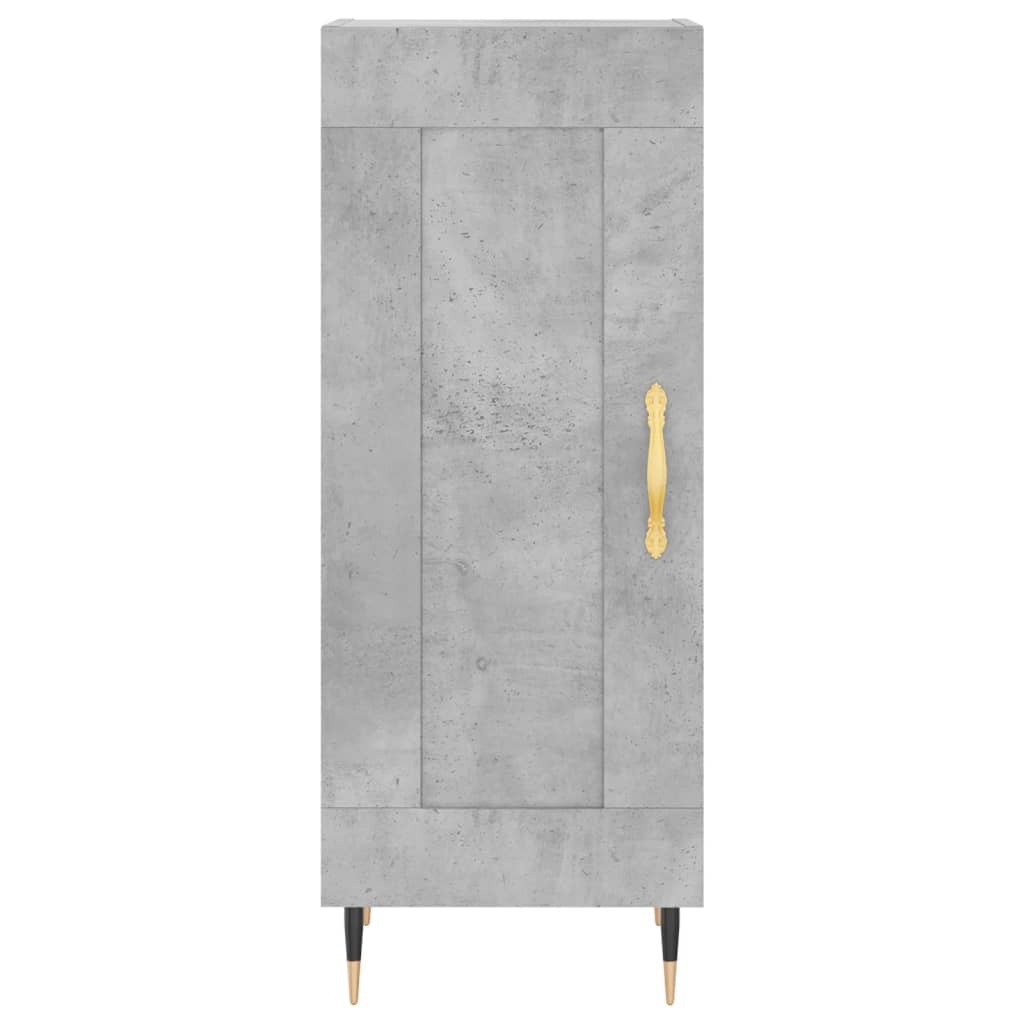 VidaXL Dressoir 34,5x34x90 cm bewerkt hout betongrijs