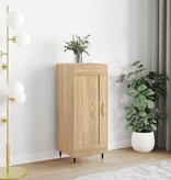 VidaXL Dressoir 34,5x34x90 cm bewerkt hout sonoma eiken