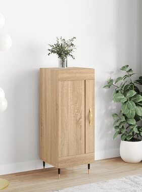 VidaXL Dressoir 34,5x34x90 cm bewerkt hout sonoma eiken