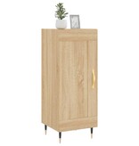 VidaXL Dressoir 34,5x34x90 cm bewerkt hout sonoma eiken
