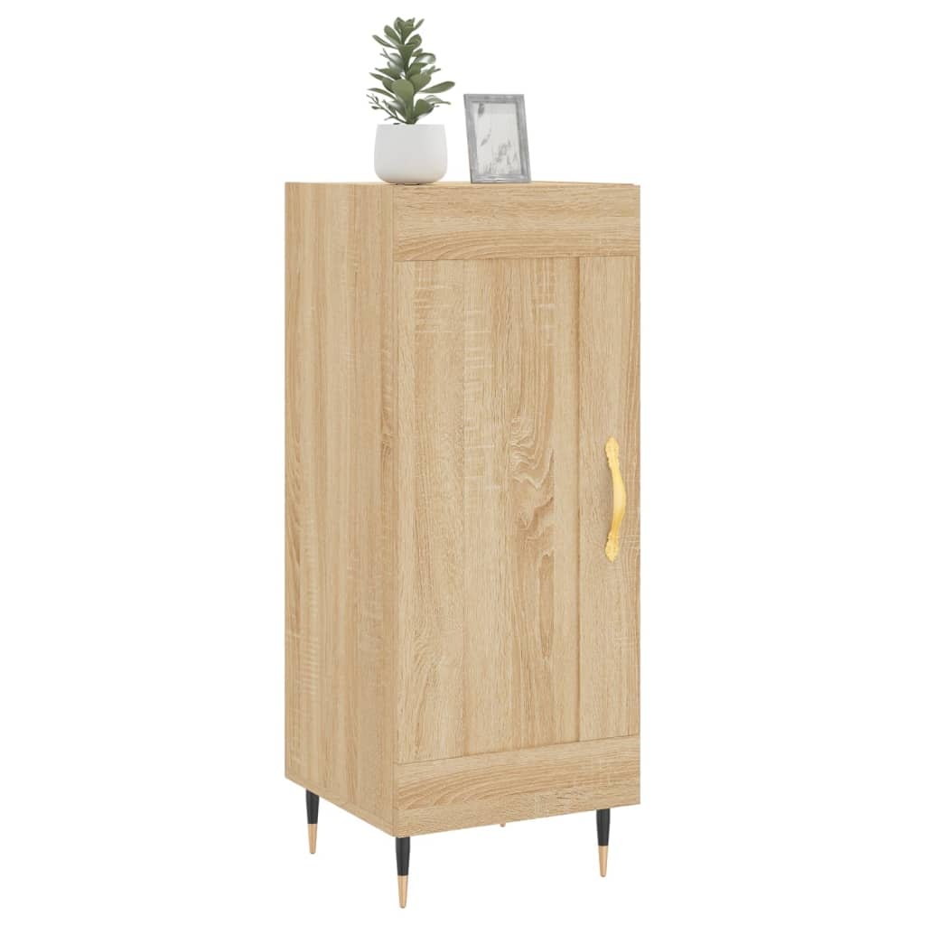 VidaXL Dressoir 34,5x34x90 cm bewerkt hout sonoma eiken