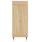 VidaXL Dressoir 34,5x34x90 cm bewerkt hout sonoma eiken