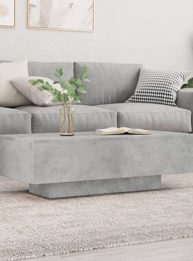 VidaXL Salontafel 100x49,5x31 cm bewerkt hout betongrijs