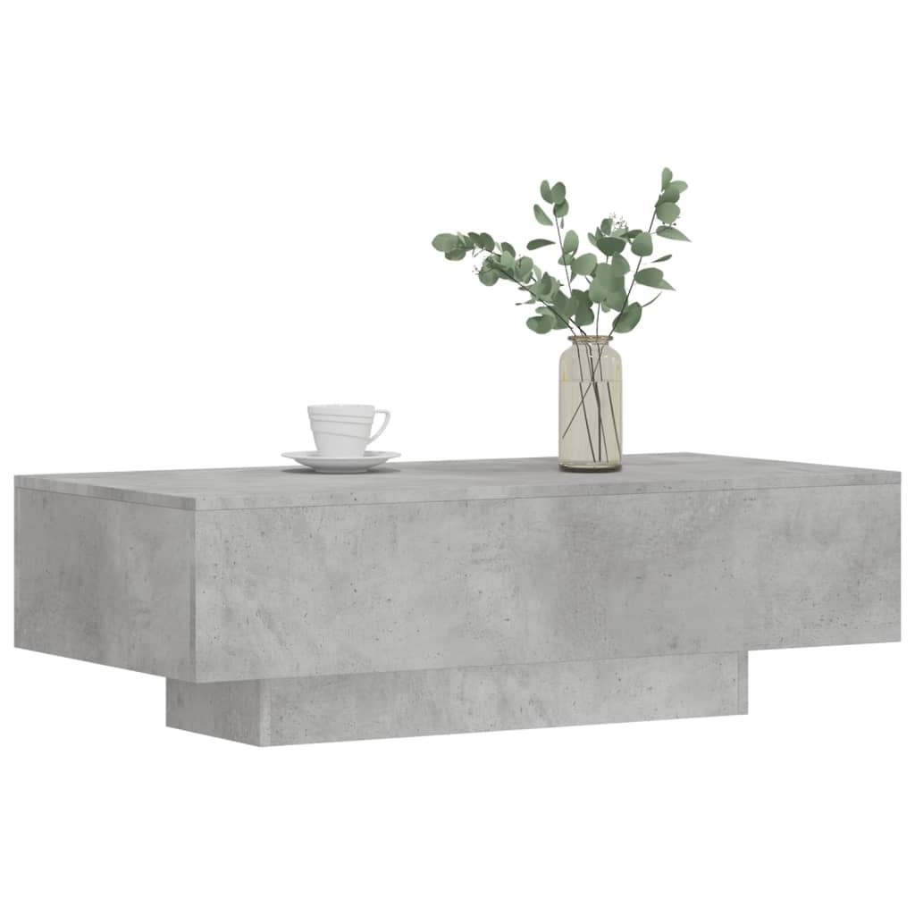 VidaXL Salontafel 100x49,5x31 cm bewerkt hout betongrijs