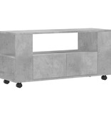 VidaXL Tv-meubel 102x34,5x43 cm bewerkt hout betongrijs