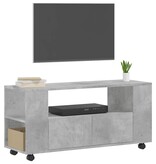 VidaXL Tv-meubel 102x34,5x43 cm bewerkt hout betongrijs
