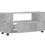 VidaXL Tv-meubel 102x34,5x43 cm bewerkt hout betongrijs