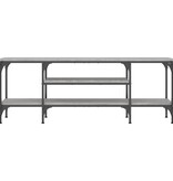 VidaXL Tv-meubel 121x35x45 cm bewerkt hout en ijzer grijs sonoma eiken