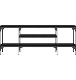 VidaXL Tv-meubel 121x35x45 cm bewerkt hout en ijzer zwart