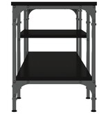 VidaXL Tv-meubel 121x35x45 cm bewerkt hout en ijzer zwart