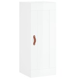 VidaXL Wandkast 34,5x34x90 cm bewerkt hout hoogglans wit