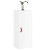 VidaXL Wandkast 34,5x34x90 cm bewerkt hout hoogglans wit