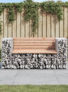 VidaXL Tuinbank schanskorfontwerp 143x71x65,5 cm massief douglashout