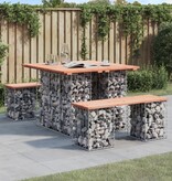 VidaXL Tuinbank schanskorfontwerp 100x102x72 cm massief douglashout