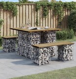 VidaXL Tuinbank schanskorfontwerp 100x102x72 cm geïmpregneerd hout