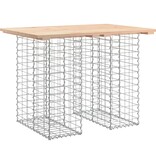 VidaXL Tuinbank schanskorfontwerp 100x70x72 cm massief grenenhout