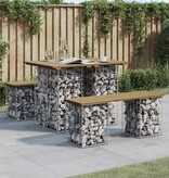 VidaXL Tuinbank schanskorfontwerp 100x70x72 cm geïmpregneerd hout