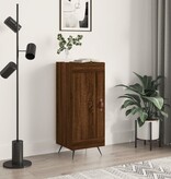 VidaXL Dressoir 34,5x34x90 cm bewerkt hout bruineikenkleurig