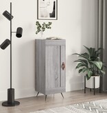 VidaXL Dressoir 34,5x34x90 cm bewerkt hout grijs sonoma eikenkleurig