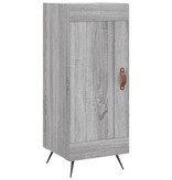 VidaXL Dressoir 34,5x34x90 cm bewerkt hout grijs sonoma eikenkleurig