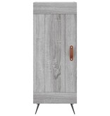 VidaXL Dressoir 34,5x34x90 cm bewerkt hout grijs sonoma eikenkleurig