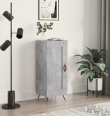 VidaXL Dressoir 34,5x34x90 cm bewerkt hout betongrijs