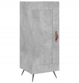 VidaXL Dressoir 34,5x34x90 cm bewerkt hout betongrijs