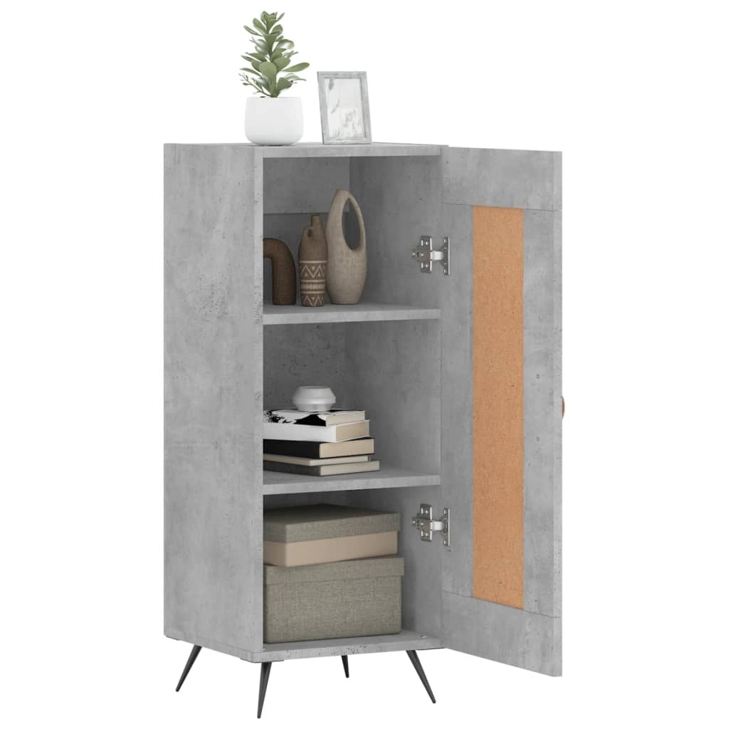 VidaXL Dressoir 34,5x34x90 cm bewerkt hout betongrijs