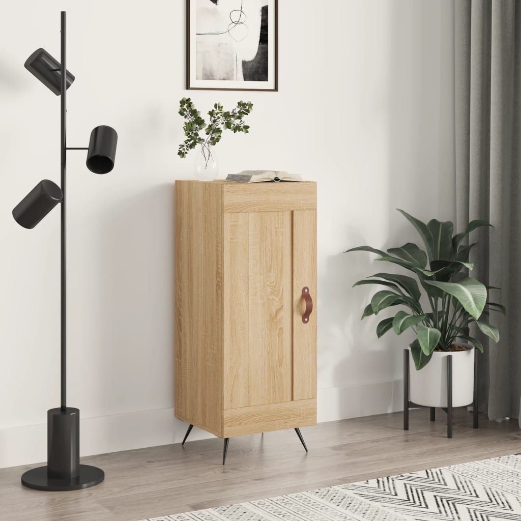 VidaXL Dressoir 34,5x34x90 cm bewerkt hout sonoma eiken