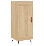 VidaXL Dressoir 34,5x34x90 cm bewerkt hout sonoma eiken