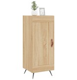 VidaXL Dressoir 34,5x34x90 cm bewerkt hout sonoma eiken