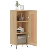 VidaXL Dressoir 34,5x34x90 cm bewerkt hout sonoma eiken