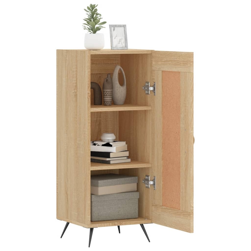 VidaXL Dressoir 34,5x34x90 cm bewerkt hout sonoma eiken