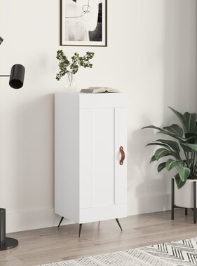 VidaXL Dressoir 34,5x34x90 cm bewerkt hout wit