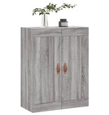 VidaXL Wandkast 69,5x34x90 cm bewerkt hout grijs sonoma eikenkleurig