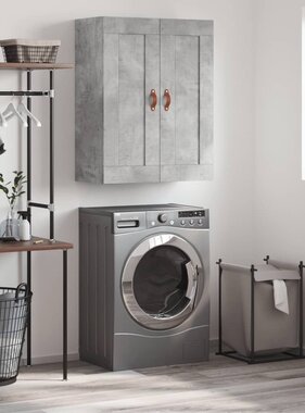 VidaXL Wandkast 69,5x34x90 cm bewerkt hout betongrijs