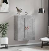 VidaXL Wandkast 69,5x34x90 cm bewerkt hout betongrijs