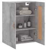 VidaXL Wandkast 69,5x34x90 cm bewerkt hout betongrijs