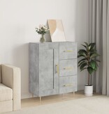 VidaXL Dressoir 69,5x34x90 cm bewerkt hout betongrijs