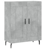 VidaXL Dressoir 69,5x34x90 cm bewerkt hout betongrijs