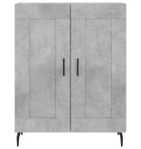 VidaXL Dressoir 69,5x34x90 cm bewerkt hout betongrijs
