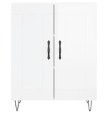 VidaXL Dressoir 69,5x34x90 cm bewerkt hout hoogglans wit