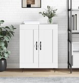 VidaXL Dressoir 69,5x34x90 cm bewerkt hout wit
