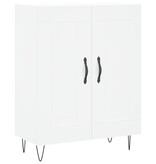 VidaXL Dressoir 69,5x34x90 cm bewerkt hout wit