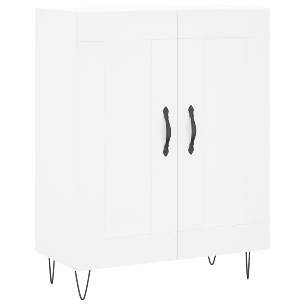 VidaXL Dressoir 69,5x34x90 cm bewerkt hout wit