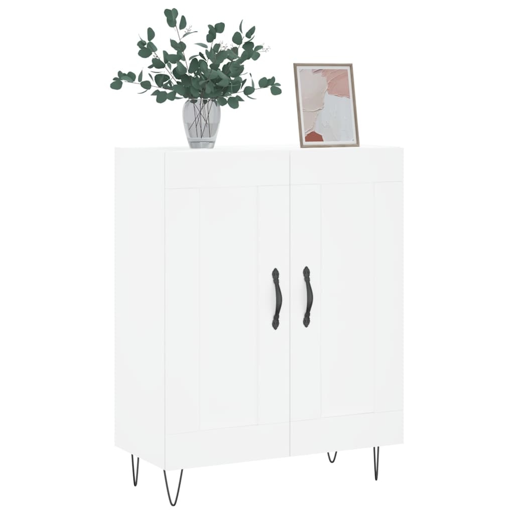 VidaXL Dressoir 69,5x34x90 cm bewerkt hout wit