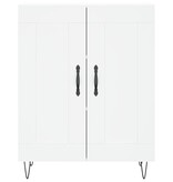 VidaXL Dressoir 69,5x34x90 cm bewerkt hout wit