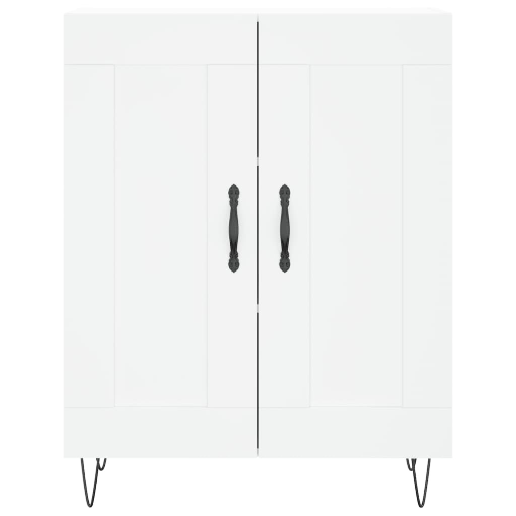 VidaXL Dressoir 69,5x34x90 cm bewerkt hout wit
